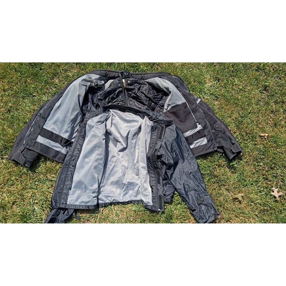 BILT Explorer Air Motorcycle Jacket XL CE Armor 3 Layer Textile Touring Black - Picture 6 of 16